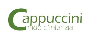 Un'immagine che ritrae logo, etichetta e cappuccino.