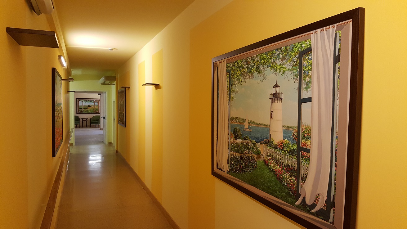 Un'immagine che ritrae parete, design d'interni, pavimento, soffitto e pavimentazione.