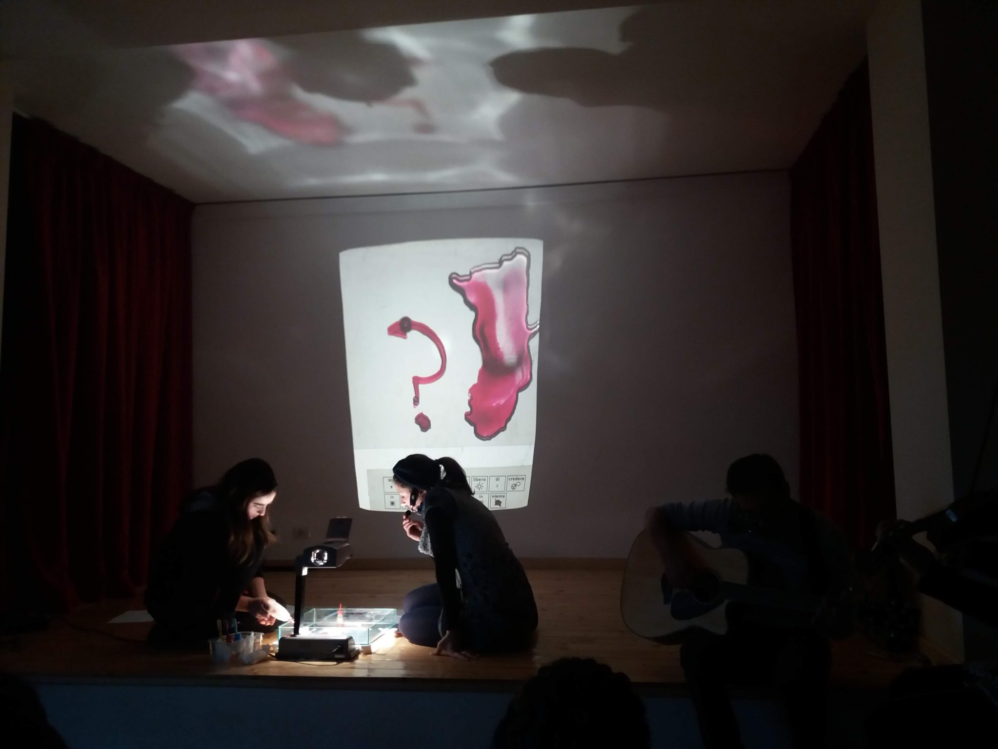 Un'immagine che ritrae mobilia, camera, schermo di proiezione, presentazione e dispositivo di visualizzazione.