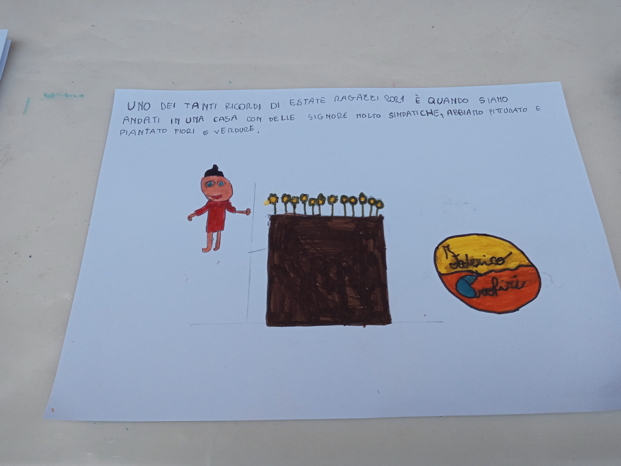 Un'immagine che ritrae arte infantile, prodotto di carta, carta, illustrazione e grafia.