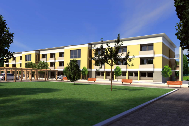 Un'immagine che ritrae zona residenziale, progettazione urbana, insediamento umano, appartamento e uso misto.