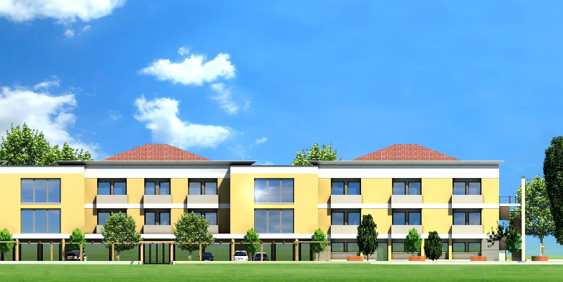 Un'immagine che ritrae zona residenziale, appartamento e villa.